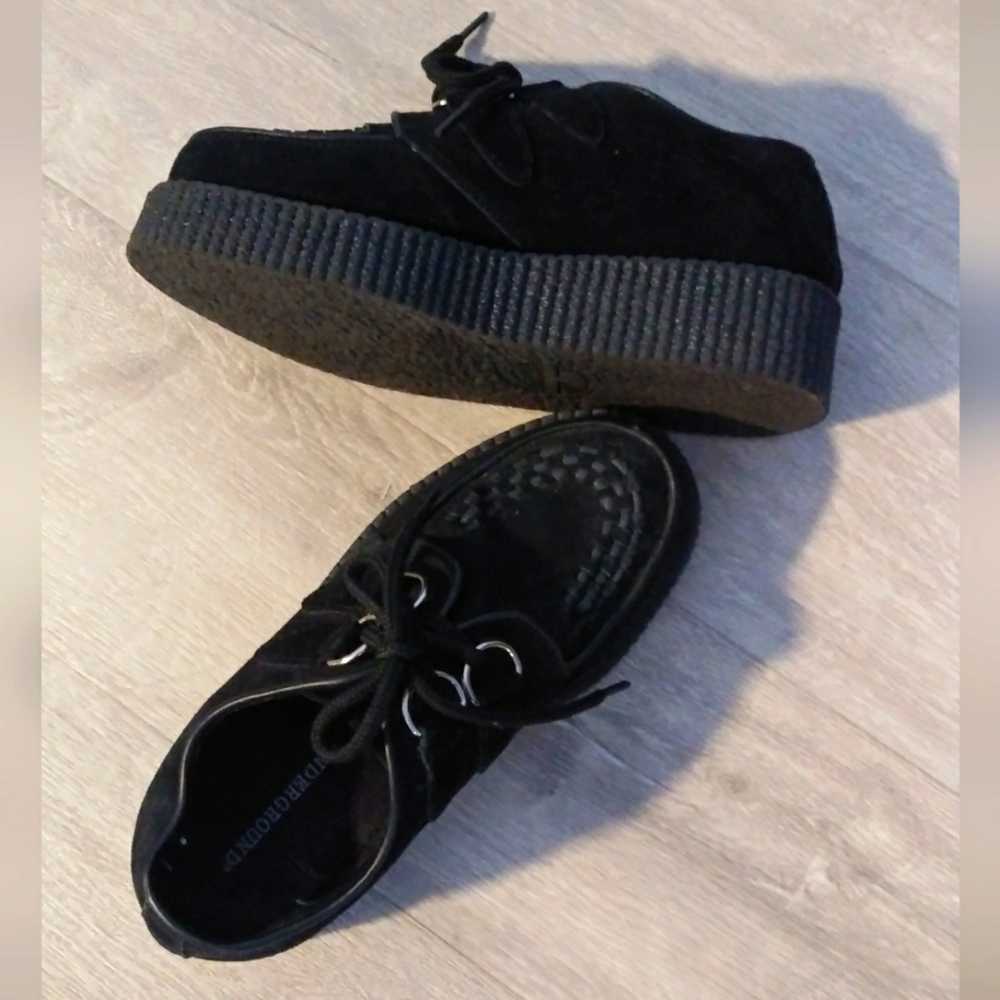 London Underground chunky suede creepers